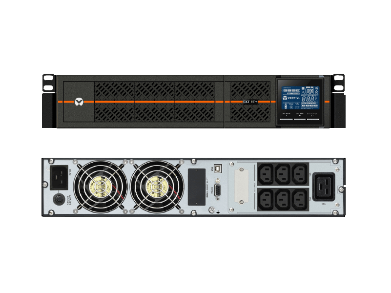 Liebert GXT RT+ On-Line 1000VA 230V 2U Rack/Tower, includes Rail Kit, 2YR Adv Replacement